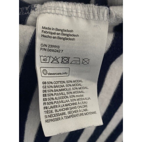 H&M Divided Cropped Women`s Top Embellished Long Sleeve Crewneck  Tee Blouse L - Picture 6 of 7